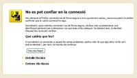 Missatge que apareix amb el navegador Mozilla Firefox.