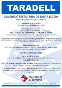 Cartell Santa Llúcia 2010