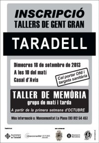 Cartell tallers gent gran