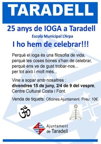 Cartell 25 anys de ioga