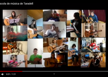 #JoEmQuedoACasa: VÍDEO d''El cucut', amb alumnes de guitarra i baix de l'Escola de Música