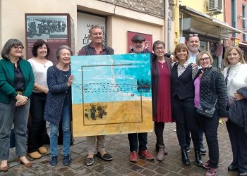 Jesús Ramos lliura una obra al memorial del camp d’Argelers