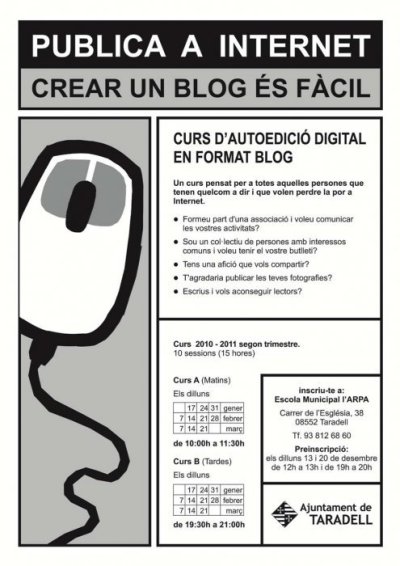 Curs edicions de blog Escola Arpa