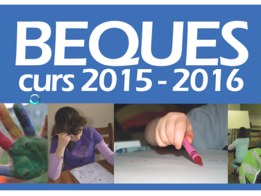 S'obren les beques per a l'escolarització i activitats extraescolars del curs 2015-2016.
