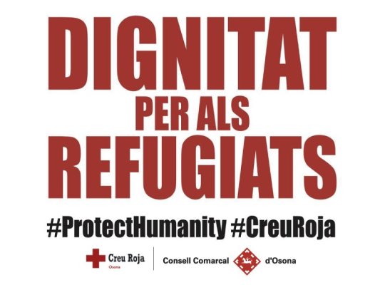 Campanya conjunta de Creu Roja i el Consell Comarcal d'ajuda a les persones refugiades