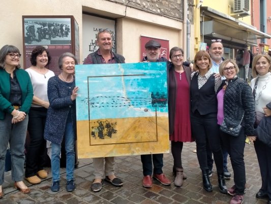 Jesús Ramos lliura una obra al memorial del camp d’Argelers