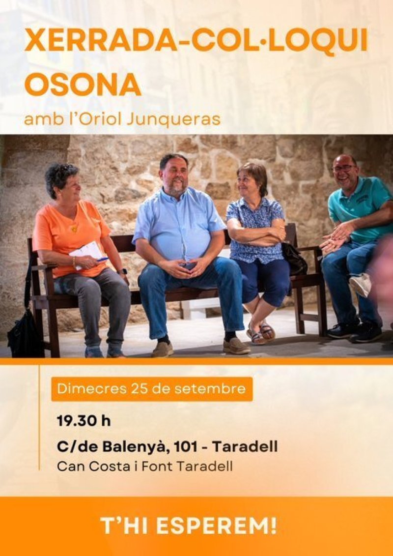 Cartell acte Junqueras