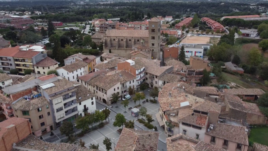 La Plaça — Taradell des de l'aire